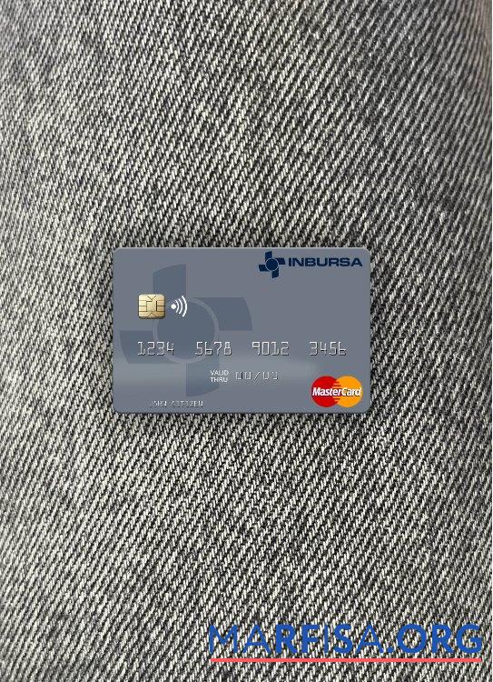 Blank Mexico Grupo Financiero Inbursa mastercard photolook front download for verification